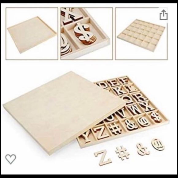 20 pcs of 2” Big Wooden Alphabet Letter - Picture 3 of 6